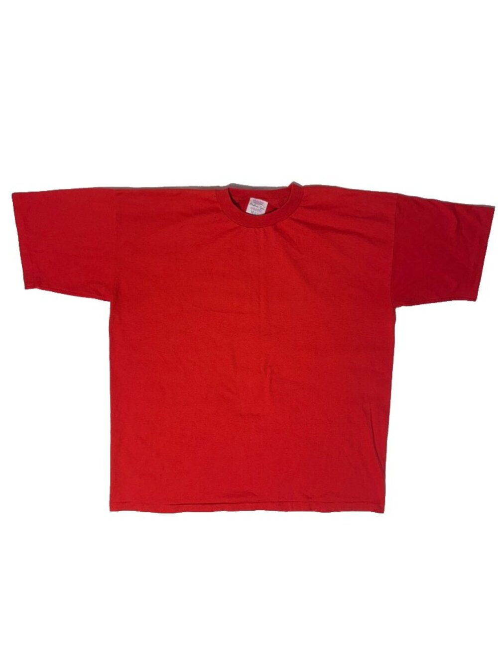 Vintage 90s Red Single Stitch Tshirt Fashion Gear Made in USA - 2XL Boxy Fit